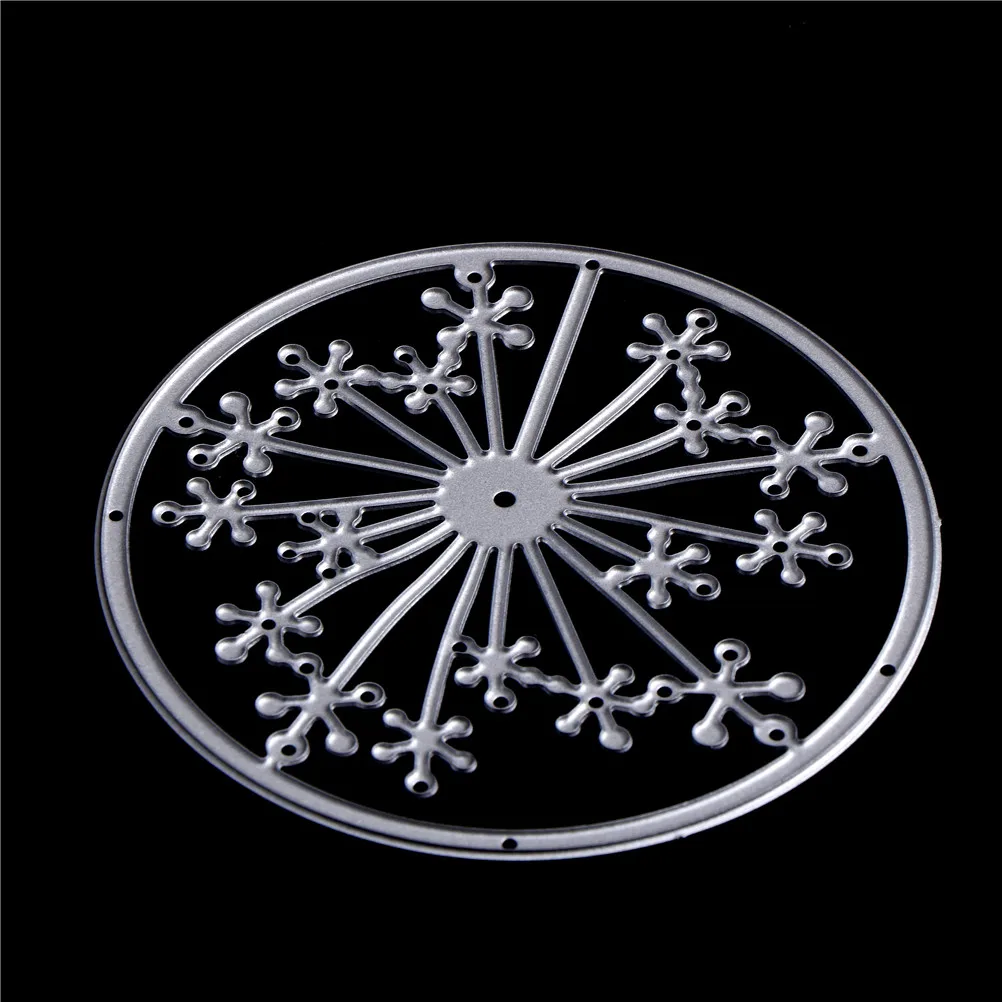 

8cm Scrapbooking Hollow Snow Dandelion Dies Cutter Album Steel Big Die Cutter Spain Die Embossing Metal Bump Relief Dies Cutting