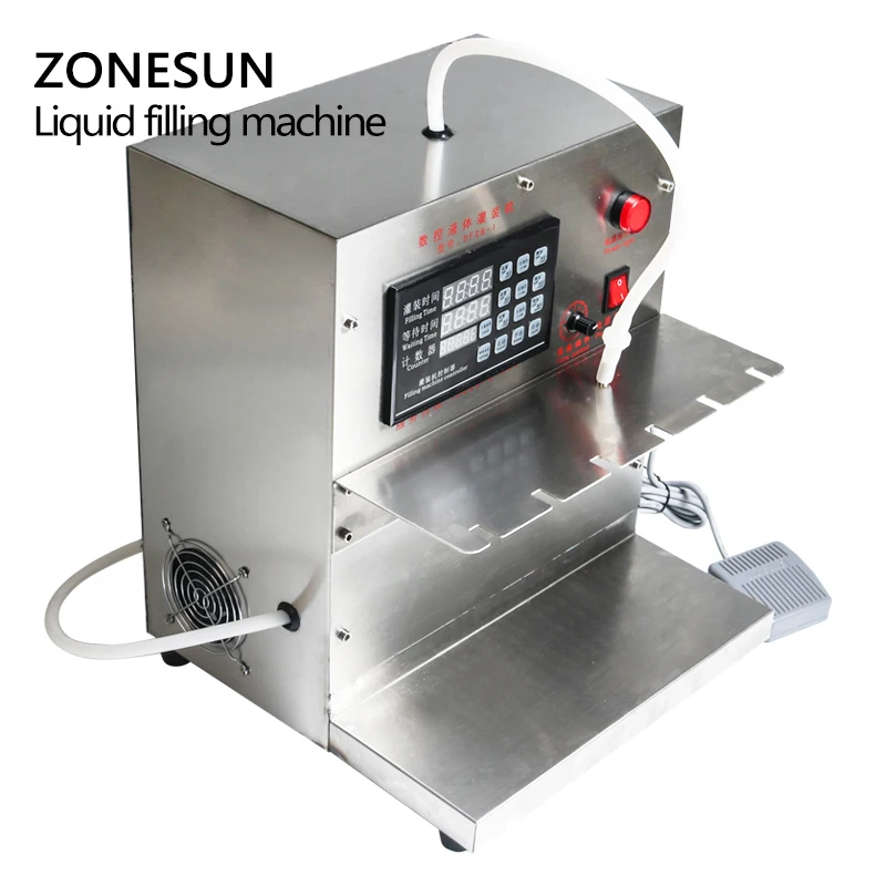 ZONESUN DFGB компактная Точная Машина для розлива жидкости с цифровым управлением