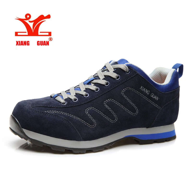 

XIANGGUAN 01 Hot selling men low waterproof outdoor boot high quality suede leather male city cross country running shoes 3377