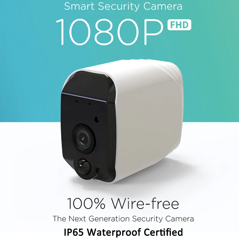 Внешняя беспроводная камера 1080P Full HD батарея Wi Fi IP двусторонняя аудио