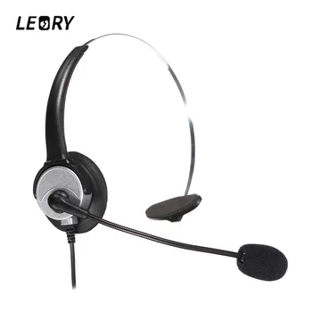 

LEORY RJ11 Office Call Centre Headphones Telephone Noise Cancelling Headphone With Microphone Connector Headset Best Price