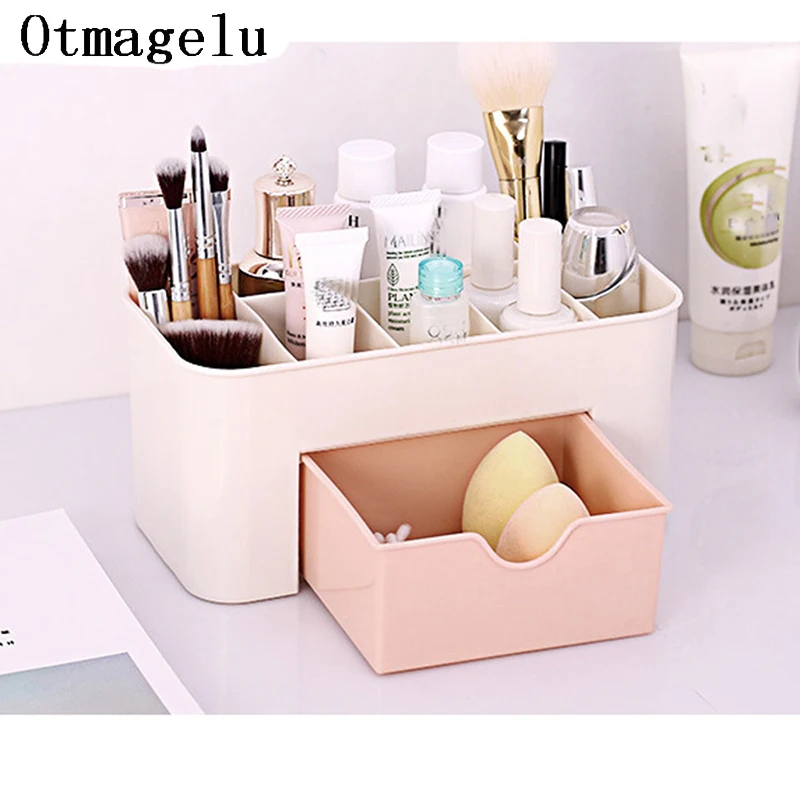 ONNPNNQ Plastic Cosmetic Storage Box Multifunction Desktop Drawer Makeup Organizers Basket Safe Small Home Storage Containers6