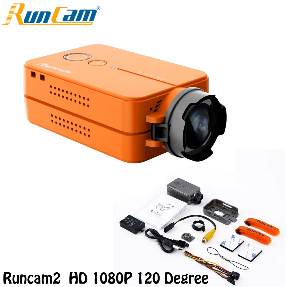 Koop Ormino RunCam 2 Camera V2 RunCam2 HD 1080 p 120 Graden Groothoek WiFi FPV Camera Voor RC QAV210 250 quadcopter FPV Multicopter