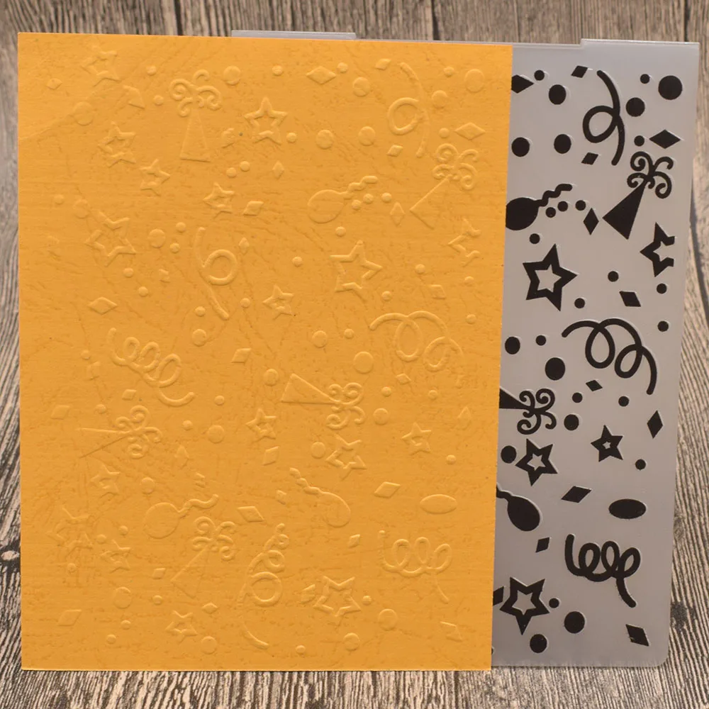 

Fireworks Plastic Embossing Folders for Card Making DIY Scrapbooking Paper Embossing Craft Template