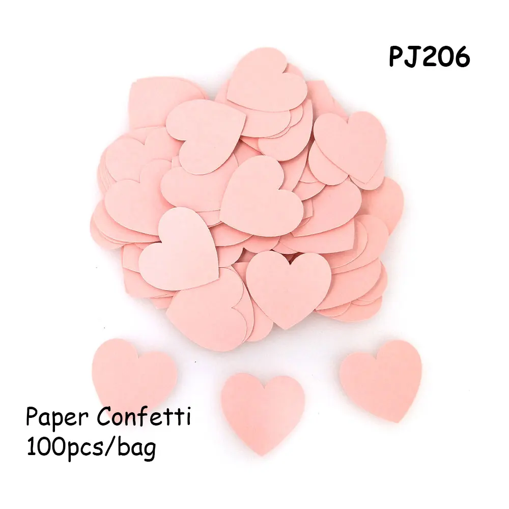 Украшения на Рамадан бумажные конфетти сердца, розовые белые золотые конфетти с днем рождения вечерние украшения стола babyshower - Цвет: PJ206