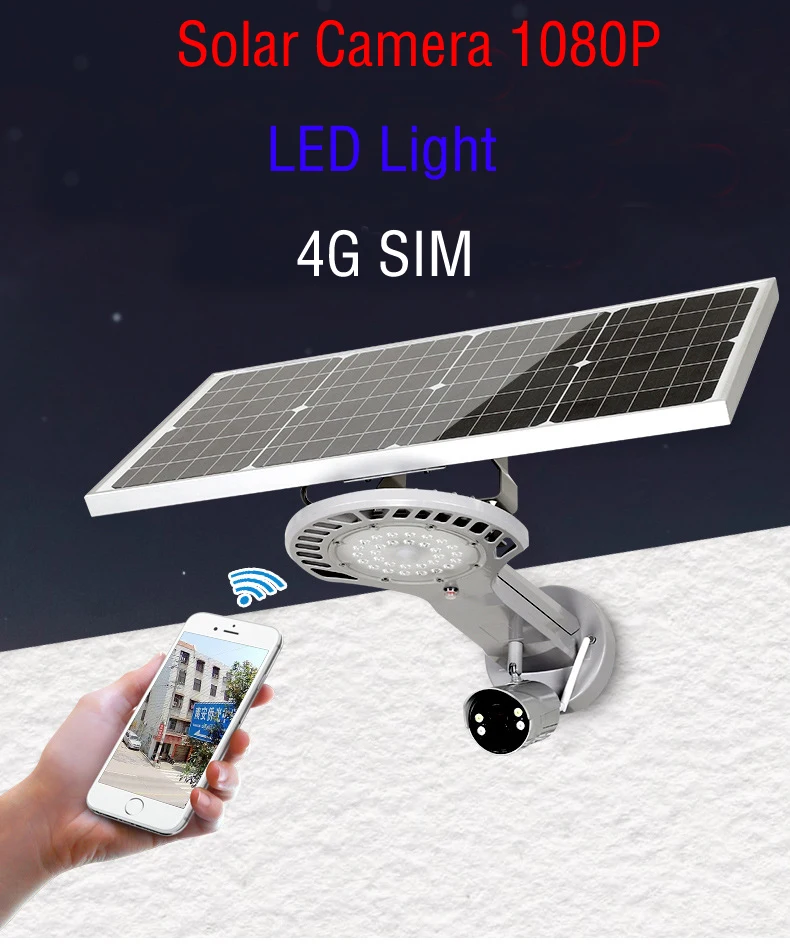 

SmartYIBA 4G Wifi Solar IP Camera 1080P Smartphone Remote Monitor Waterproof Solar Wireless CCTV Support 4G SIM Security Camera