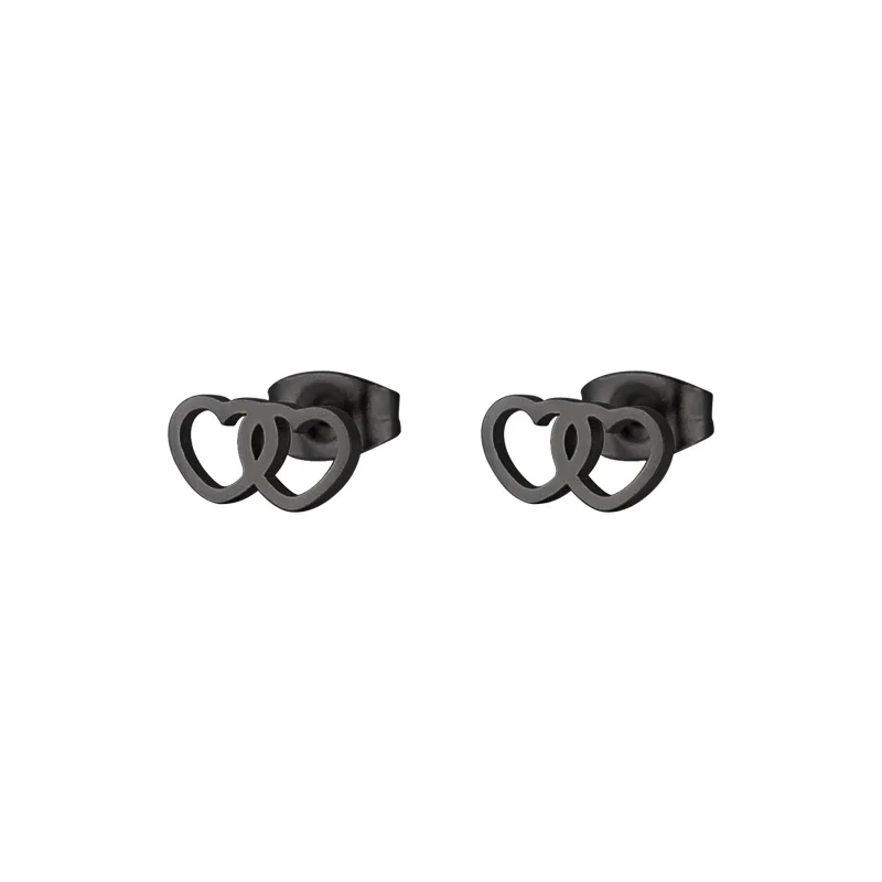 black earrings