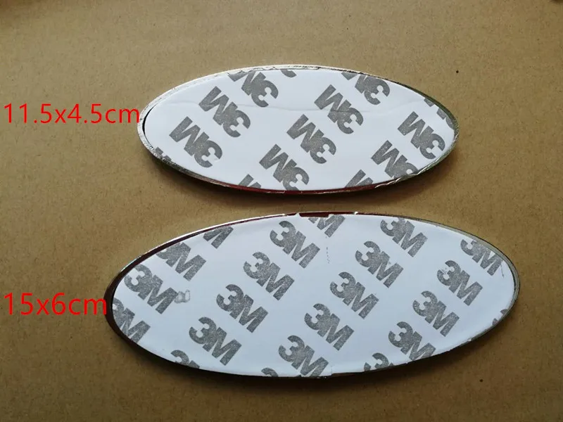 

5X New 150mm 115mm blue Logo car front hood bonnet emblem rear Trunk badge for Ford Kuga Escape Ecosport Fiesta Monde