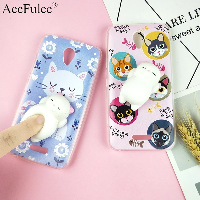

For Lenovo A1010 Squishy Funny Cat Case For Lenovo Vibe A2016a40 A1010 A20 A Plus APlus A1010a20 3D Pappy Silicone TPU Cover