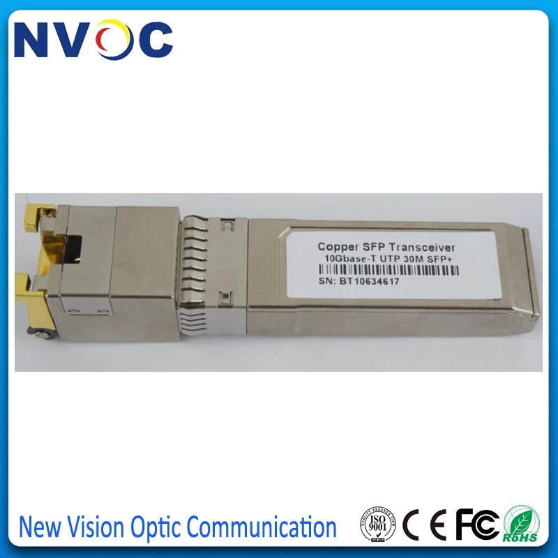 2 шт./лот SFP-10G-T гигабитный Ethernet 30 м 10GBASE-T 10G SFP приемопередатчик медь RJ45 | Мобильные