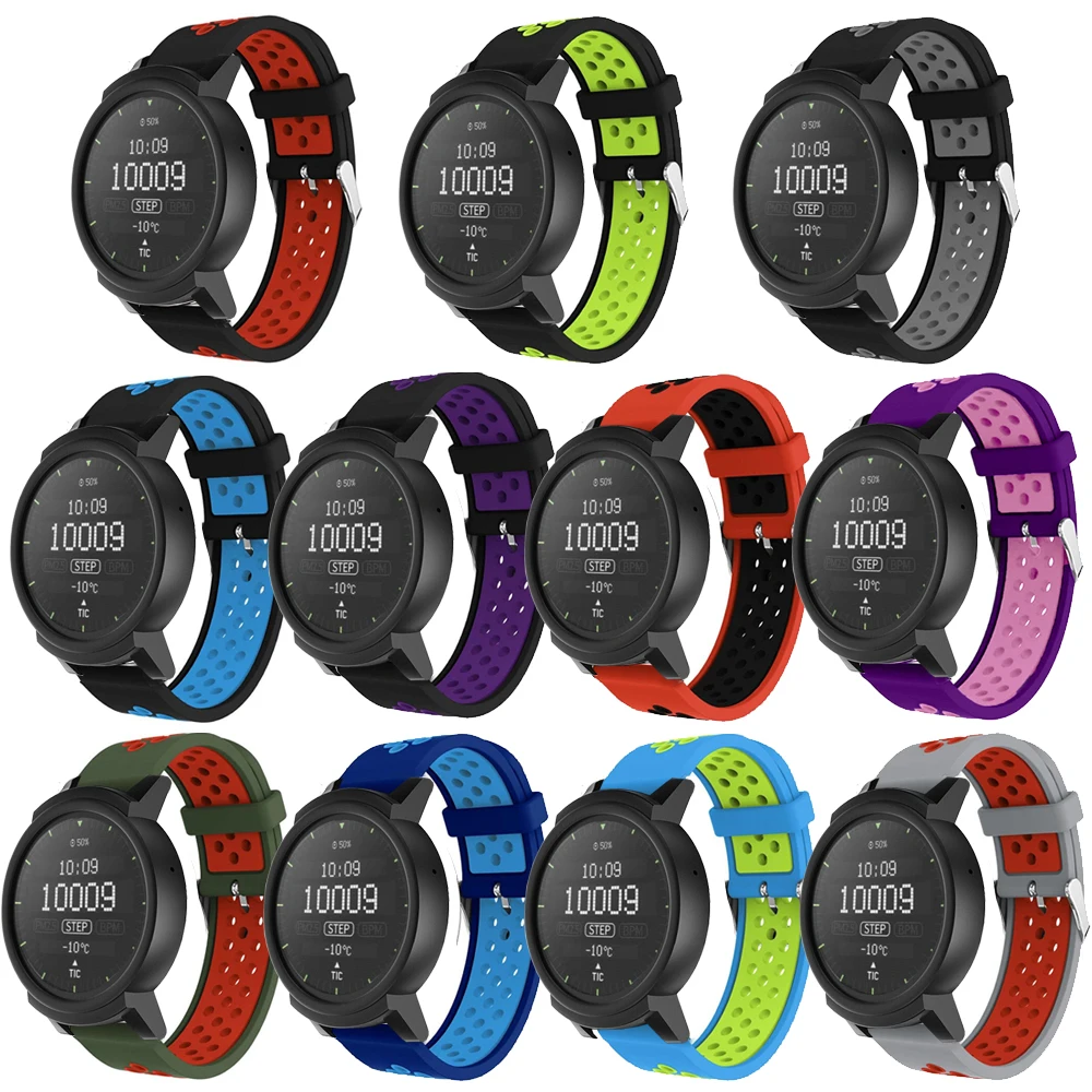 

Sport Silicone Watch Band Strap for Ticwatch 2 Smart Watch Bracelet Colorful Replacement 20mm wrist band strap for ticwatch e