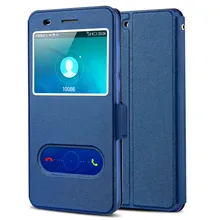 Huawei Y6 II случае высокое качество окна кожаный чехол для Huawei Y6 II 6ii с телефоном веревкой #1014