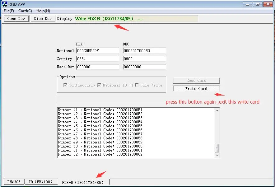 RFID EM4305 считыватель и писатель 125-134,2 кГц ISO 11784/85 кард-ридер, чипы для животных, машина для записи кода,+ SDK