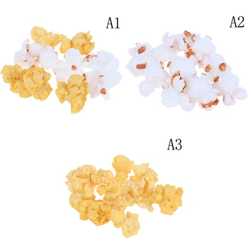 

10Pcs/lot Slime Charms Popcorn Grain Slime Accessories Beads Making Supplies With Drawstring Pouch For DIY Crafts Scrapbook