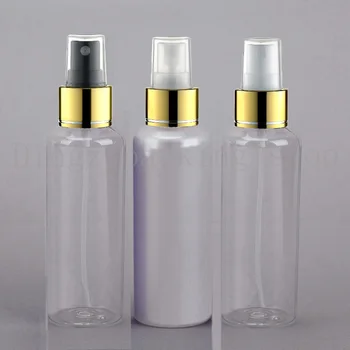 

30pcs 150ml empty spray cosmetic bottle PET,150cc empty round cosmetic packaging sprayer plastic bottles personal care