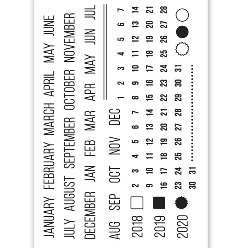 Календарь строитель прозрачный силиконовый штамп набор для DIY скрапбукинга/фото открытки в альбом для изготовления декоративных четких штампов