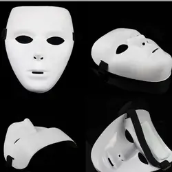 Напрямую с фабрики JabbaWockeeZ маска Танцы ПВХ чистый белый маски маскарад Вечерние маски Хэллоуин хип-хоп мужские маски