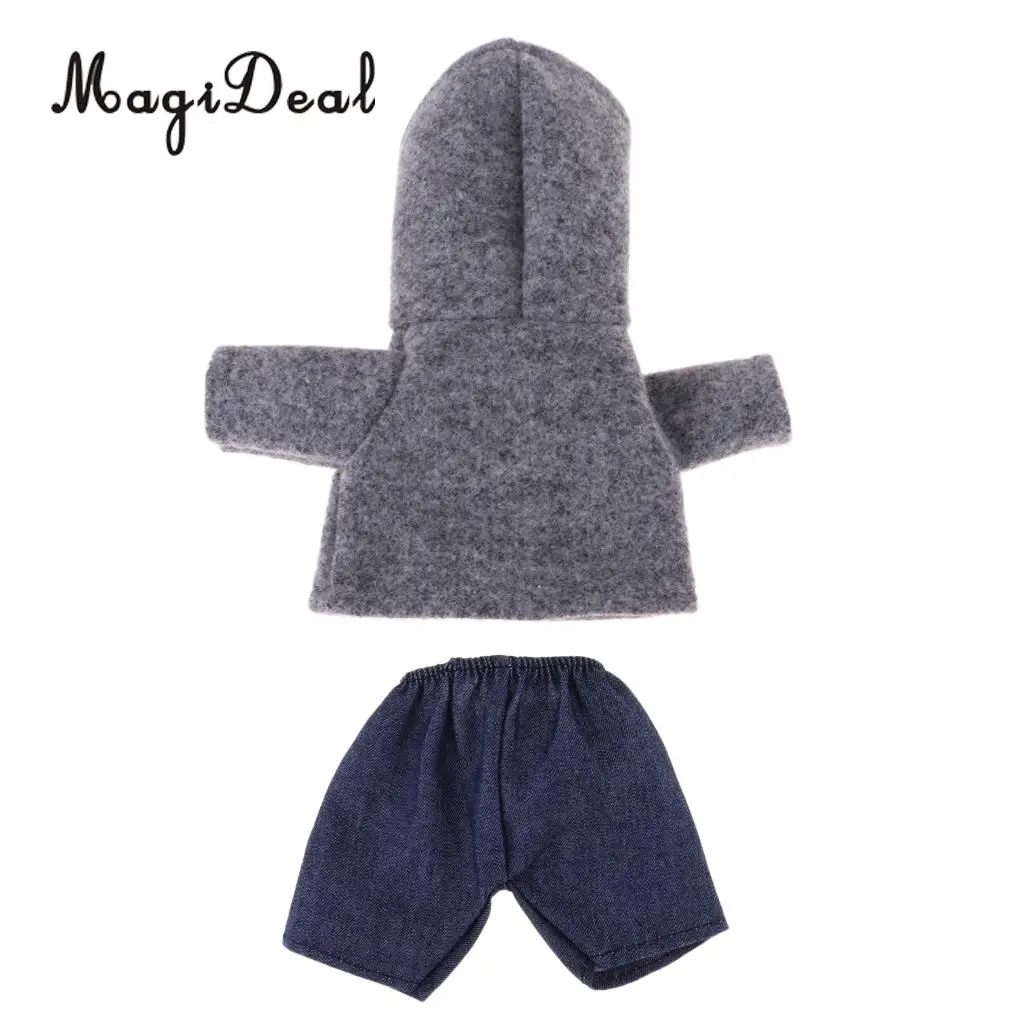 Adorable Doll Hooded Clothes Pants Set For 25cm Mellchan Girl Dolls Clothes Christmas Gifts