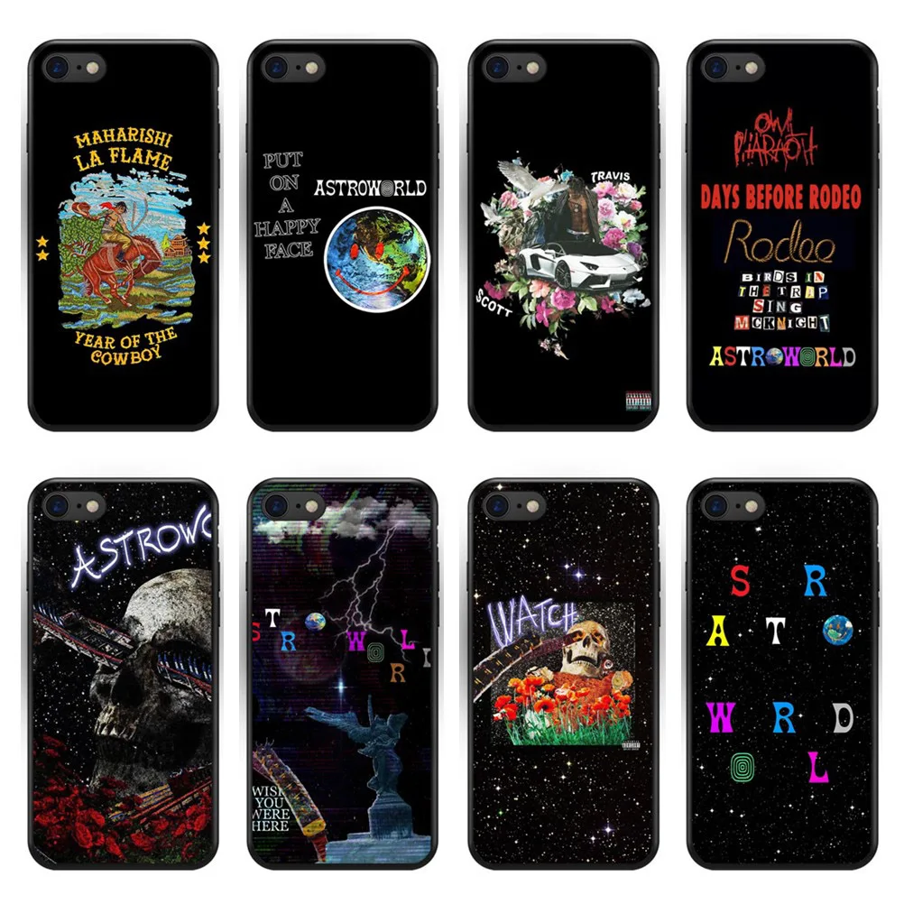 Travis Scott Phone Cases Astroworld Sicko Mode For iPhone XR X 6S 7 8 Plus Soft Silicone Black Cover for 11 Pro Max | Мобильные