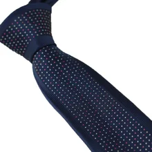 Мужские галстуки для костюма дизайн синий с розовым красным в желтый горох шейный платок, тонкий галстук 6 см платье рубашки Свадебный галстук