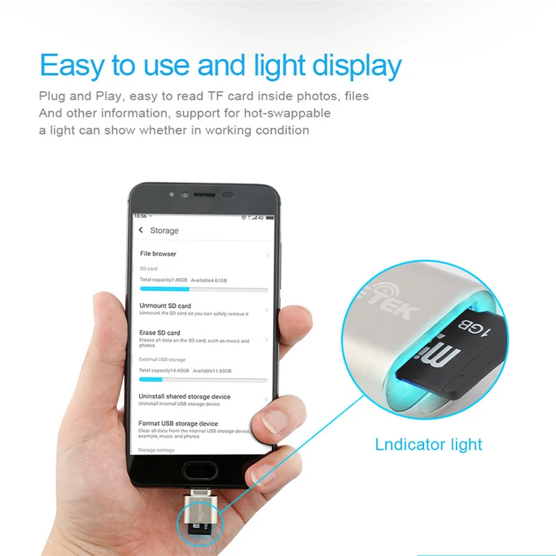 Mental Micro USB Card Reader Android OTG Phone Memory card reader Adapter for TF micro SD pc computer laptop accessories Mental Micro USB Card Reader Android OTG Phone Memory card reader Adapter for TF micro SD pc computer laptop accessories