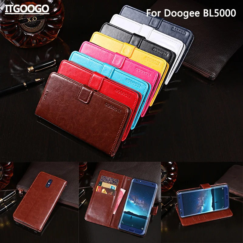 Itgoogo Для Doogee BL5000 чехол 5.3 ''телефона Высокое качество кошелек кожа флип крышка