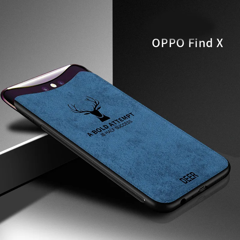 

Fabric Ultra-thin Canvas Silicon Phone Case For OPPO findX R17 F7 5 K1 A83 find X Cloth Texture Soft Protective Cover Coque case