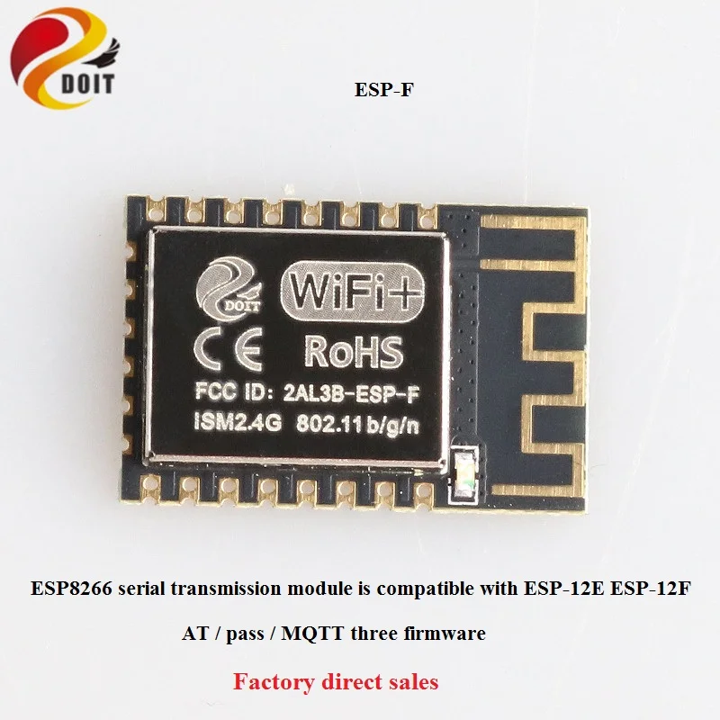 Модуль Wi-Fi ESP8266 ESP8285 ESP-12E ESP-12F ESP-F ESP-M1 ESP-M2 DT-06 ESP-01s ESP-07 Wroom-02 ESP32 2,4G XH-NF-01 RC игрушки - Цвет: esp-f