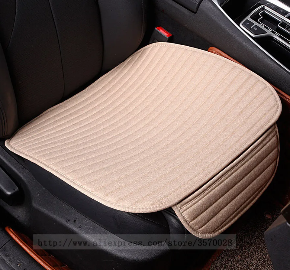 Дышащие льняные подушки для автомобильных сидений подходят для большинства автомобилей универсальные льняные и тканевые чехлы для сидений не двигаются легко устанавливается