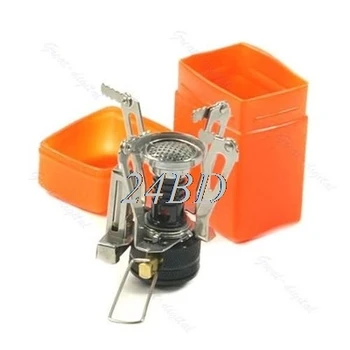 

Portable Foldable Hiking Portable Stove Piezo Ignition Camping Stoves O09