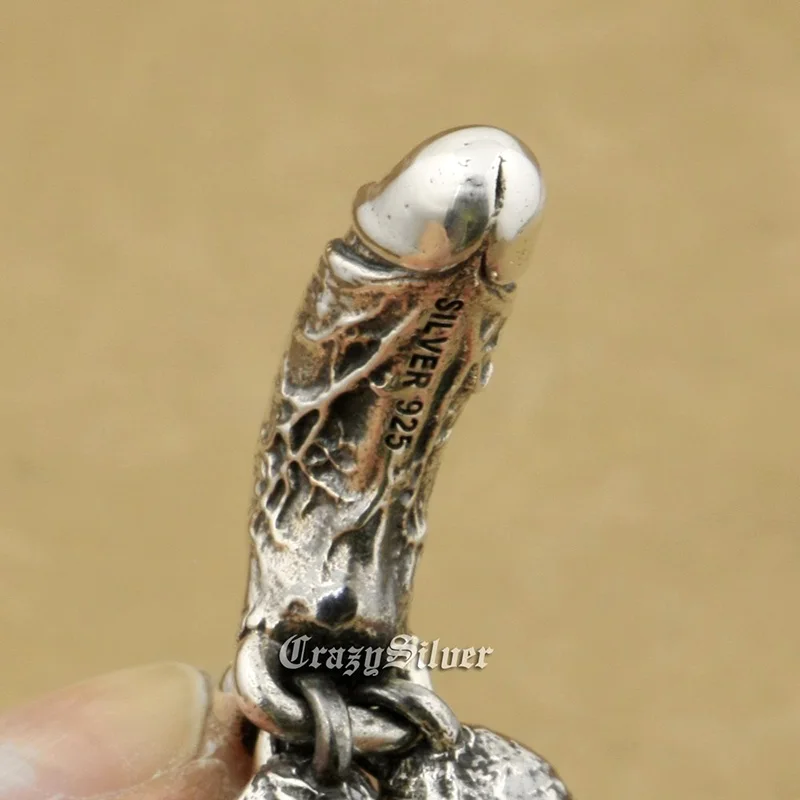Кулон Мужской гениталии в стиле ретро из серебра 925 пробы|penis pendant|925 sterling silver pendant925