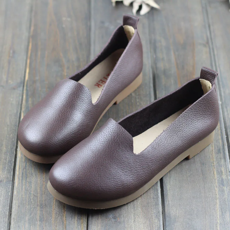 Careaymade-Head layer cowhide pure handmade flat shoes,cowhide overhead lazy shoes,comfortable soft sole single shoes Careaymade-Head layer cowhide pure handmade flat shoes,cowhide overhead lazy shoes,comfortable soft sole single shoes