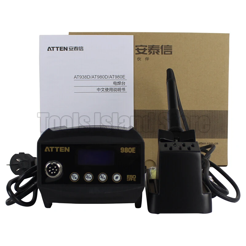 Антистатическая паяльная станция ATTEN AT980E 110 В/220 В 80 Вт без свинца с цифровым