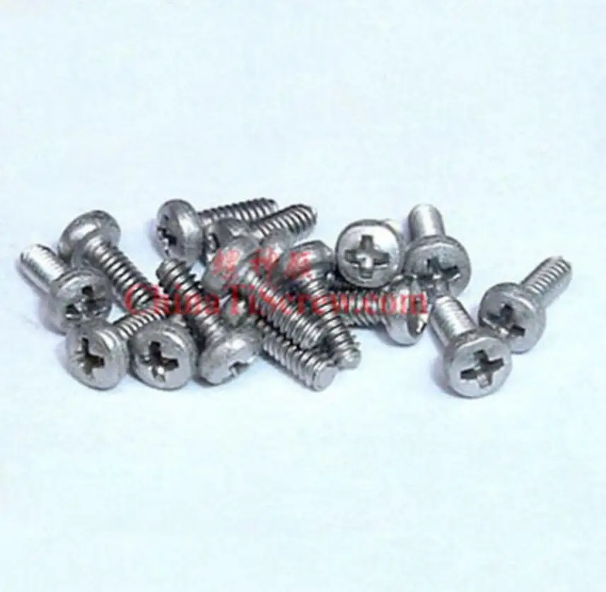 M1.4 Phillips Titanium Screw GR2 Ti Bolt Pan Round Screws Cross Flat
