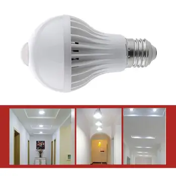 

Led Pir Motion Sensor Lamp 220V Dusk to Dawn Light Bulb E27 with Sensor Smart light bulb 5W 7W 9W 12W Day Night light