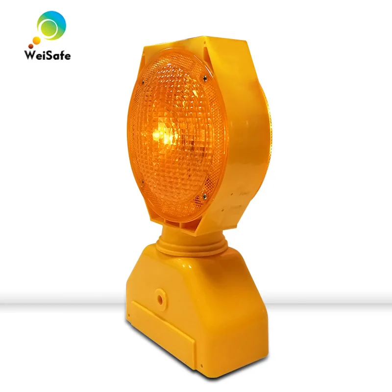 Nouveau design de feu LED jaune à énergie solaire, signalisation de haute luminosité, pour barrage de la circulation, prix d'usine