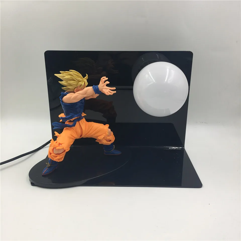 Дизайн Dragon Ball Z лампа аниме Гоку модель световая фигура игрушки ночная лампа прочность бомбы RGB красочные DBZ Красный Синий освещение