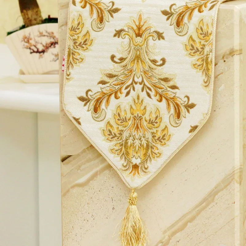 European table flag luxurious embroidered table runner Simple and high-end overseas gifts cafetera francesa tafellopers vintage European table flag luxurious embroidered table runner Simple and high-end overseas gifts cafetera francesa tafellopers vintage