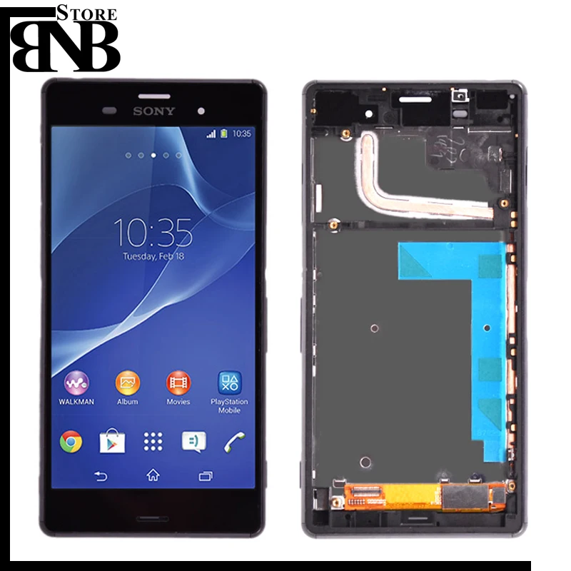 

Original 5.2'' For Sony Xperia Z3 Screen L55T D6603 D6643 D6653 LCD Display touch Screen Digitizer with Frame Assembly