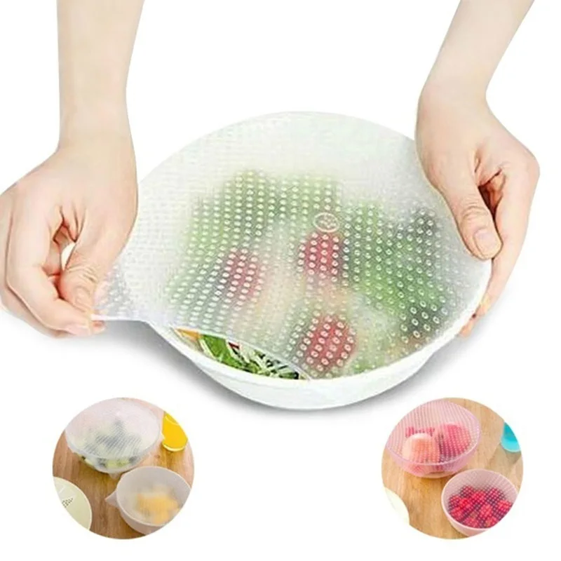 2pcs Multifunctional Food Fresh Keeping Saran Wrap Kitchen Tools
