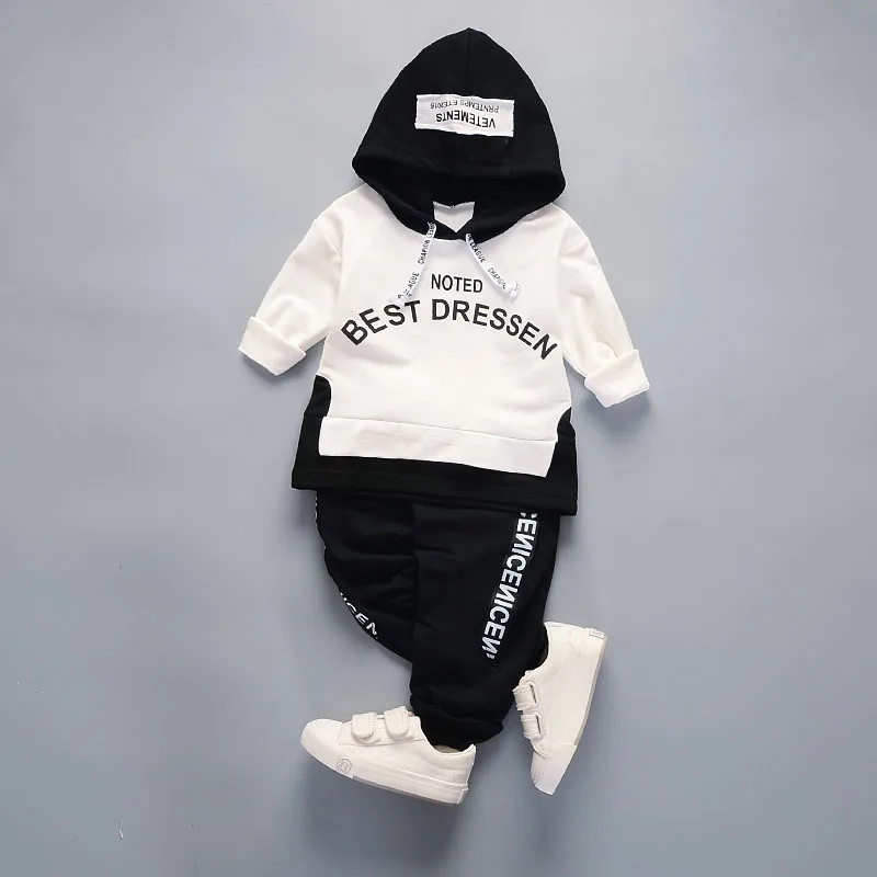 

Children Clothing Set Autumn 2018 Toddler Boys Clothes Casual Tracksuit Long Sleeve Hooded T shirt + Pants 2pcs Kids Sport Suits