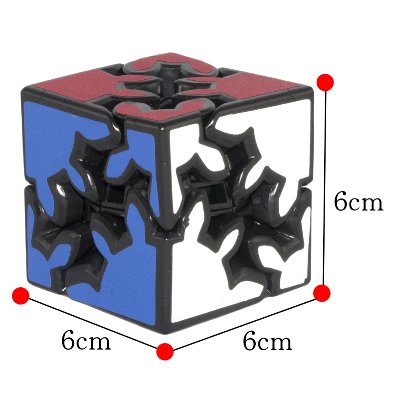 

New 2x2x2 Gear Magic Cube 3D Puzzle Cubes Educational Toy Special Toys magico profissional Kids Gift 6cm (S5