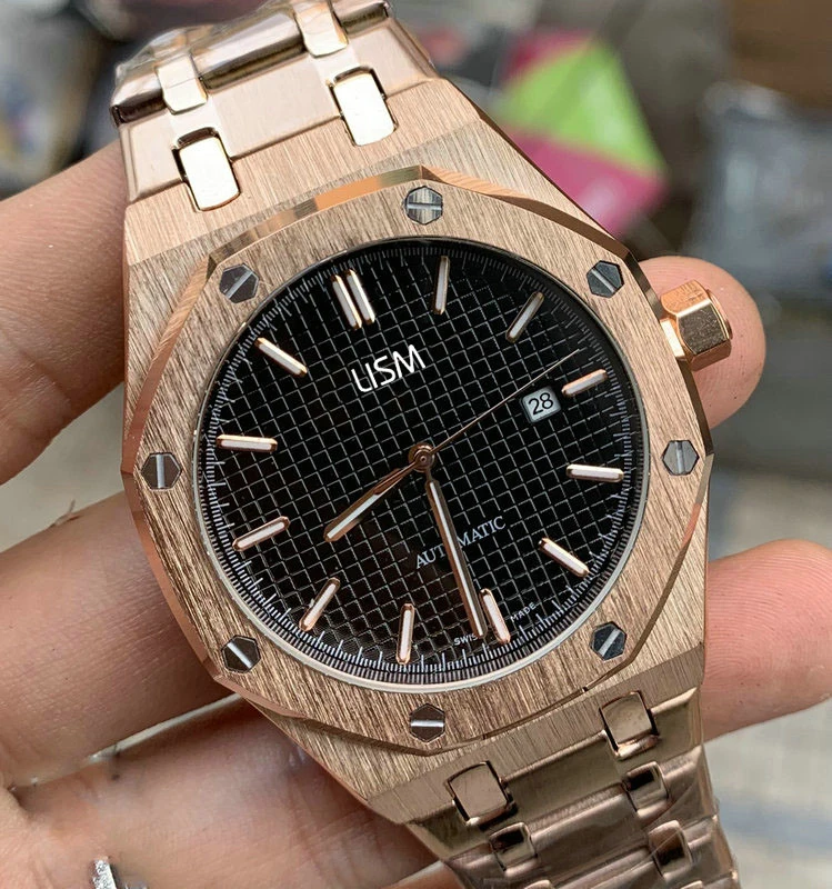 

LISM Rose Gold Desinger Mens Automatic Mechanical Movement Luxury Watch Men Brand Self Wind SS AAA Watches Wristwatches Bracelet