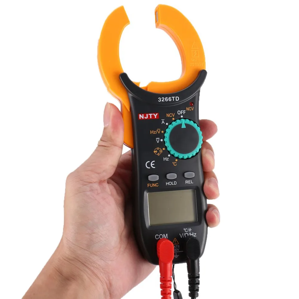 

Digital Clamp Meter 3266TD DC/AC Volt Amp Ohm Diode Mini Multimeter Ammeter Multitester Current Voltage Resistance Tester NCV
