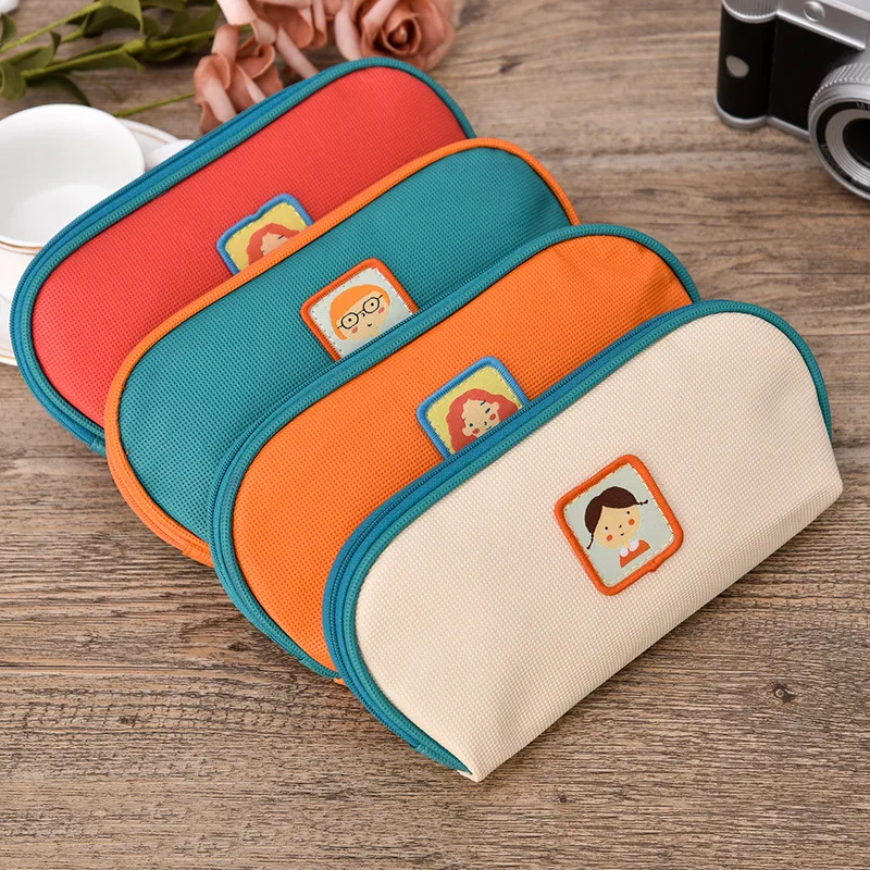 

High Quality Pencil Cases Stationery School Office Cartoon Girl Pencil Bag Students Pen Case Escolar School Office Storage bag