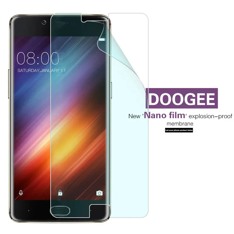 

Premium Explosion-proof Nano Soft Film For Doogee Shoot 1 2 Shoot1 Shoot2 Waterproof Screen Protector Film In Stock + Cloth