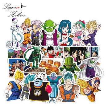 

36Pcs/lot Anime Dragon Ball Dragonball Sticker Super Saiyan Goku Stickers For Car Laptop Skateboard Pad Bicycle Phone Decal PVC