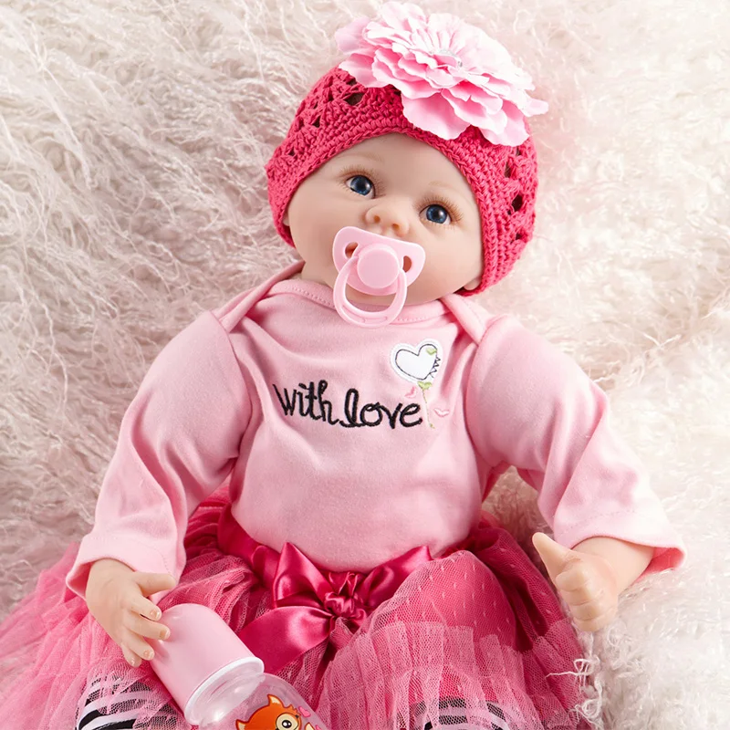 

silicone reborn dolls Best gift for girls&daughter Bebe Reborn Doll Soft Silicone Lifelike newborn Baby Doll SB5509 reborn baby