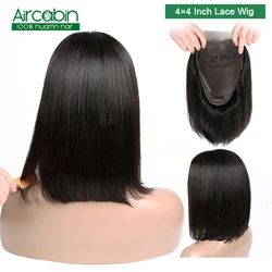 Aircabin Hair Wig 4x4 Short Lace Front Human Hair Wigs Bob Lace Frontal Wigs Brazilian Hair Bob Wig For Black Women Hair NonRemy Aircabin Hair Wig 4x4 Short Lace Front Human Hair Wigs Bob Lace Frontal Wigs Brazilian Hair Bob Wig For Black Women Hair NonRemy