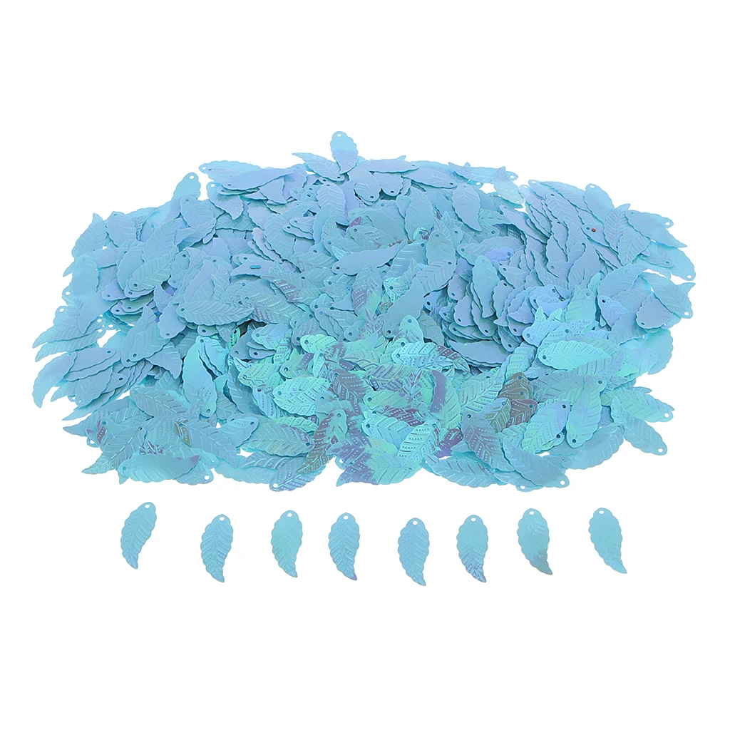 Bag of 1100Pcs DIY Loose Leaf Sequins Glitter Paillette Spangles Lentejuelas for Sewing Bag Wedding Dress Craft Cross Stitch